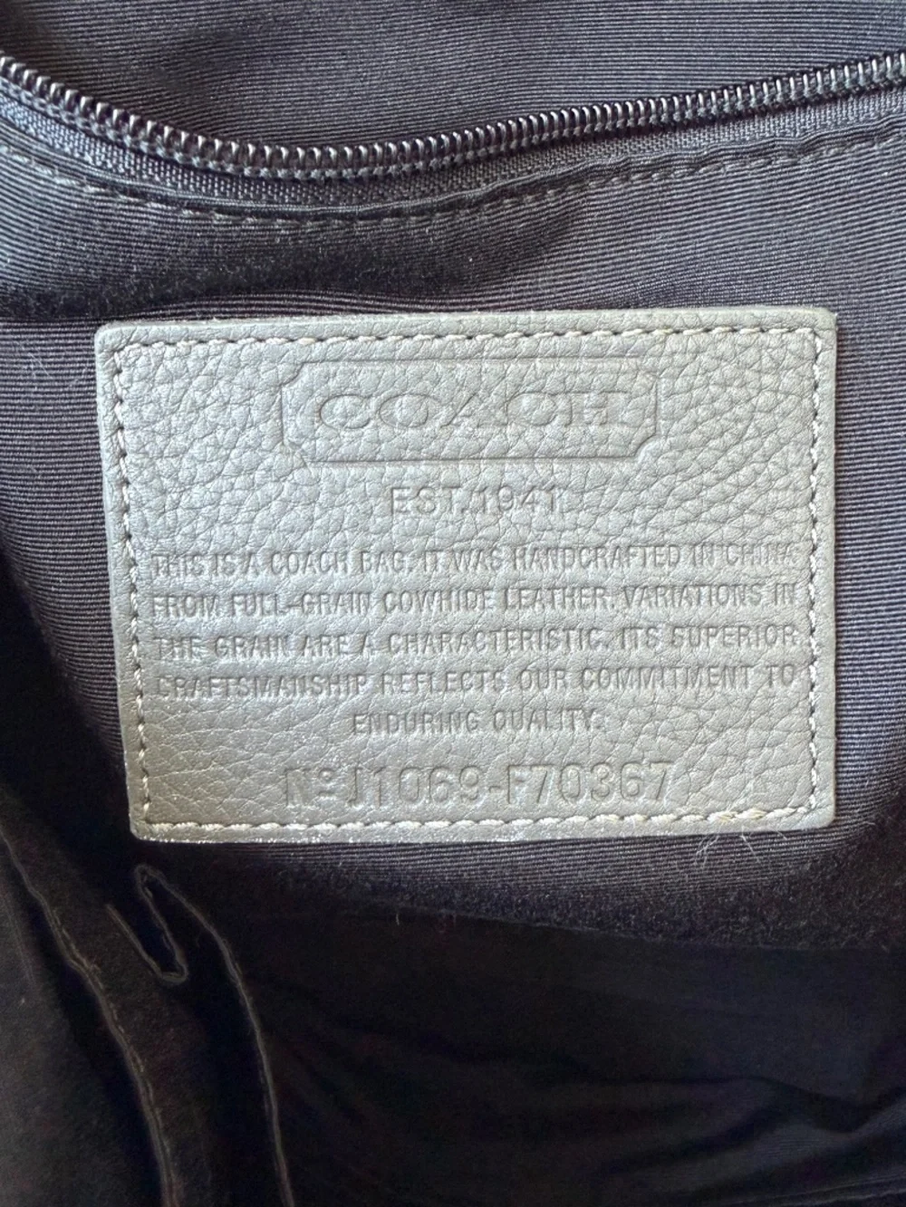 Coach Transatlantic Leather Messenger/Briefcase Bag - Style F70367